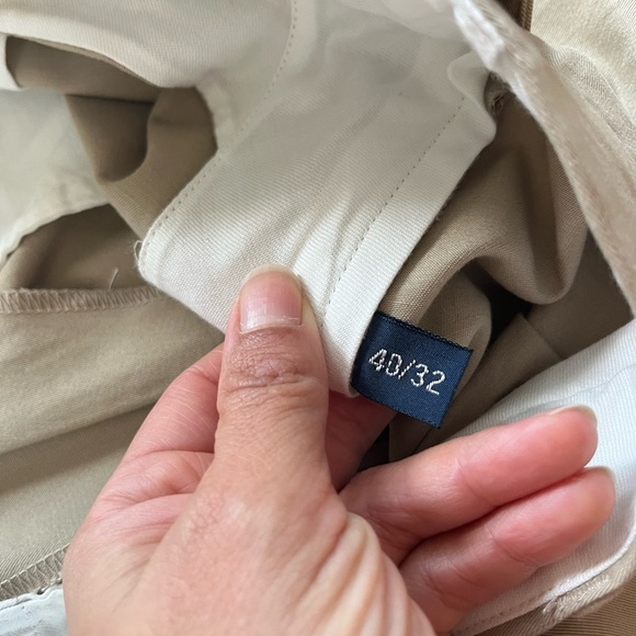 Ralph Lauren Polo Mens Cream tan dress pants Trousers SZ  40 x 32 - Picture 4 of 8